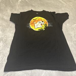 BUC-EE'S BLACK T-SHIRT HALLOWEEN LET'S BOO THIS! SIZE Medium Fall Ghost Goblin